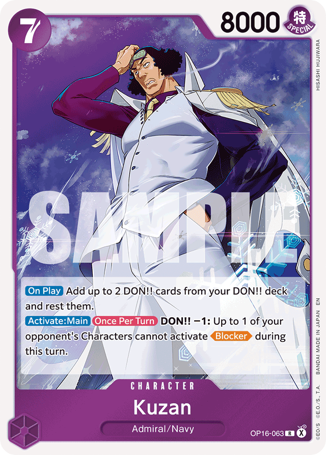 Kuzan OP16-063 card, The Time Of Battle