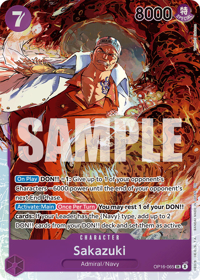 Sakazuki OP16-065 card, The Time Of Battle