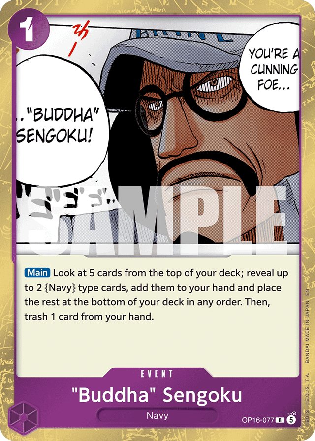 Buddha Sengoku OP16-077 card, The Time Of Battle