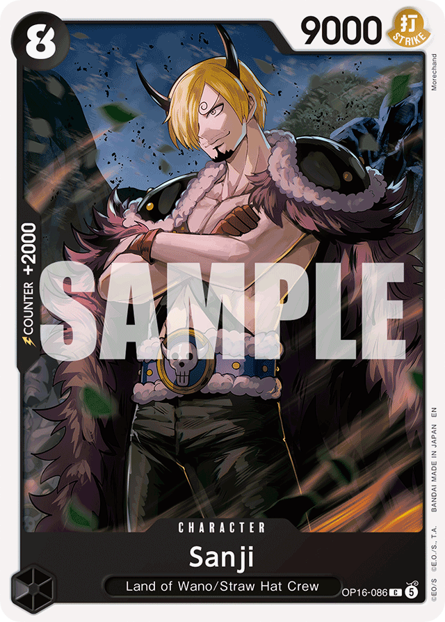 Sanji OP16-086 card, The Time Of Battle