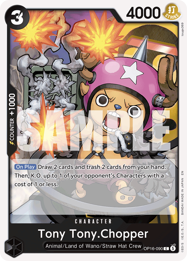 Tony Tony.Chopper OP16-090 card, The Time Of Battle