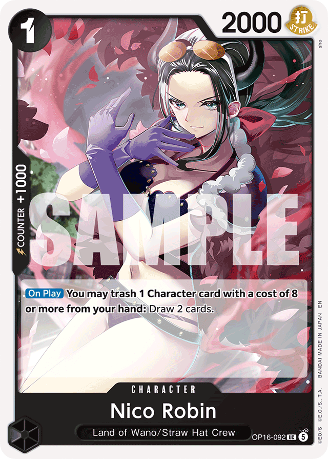 Nico Robin OP16-092 card, The Time Of Battle