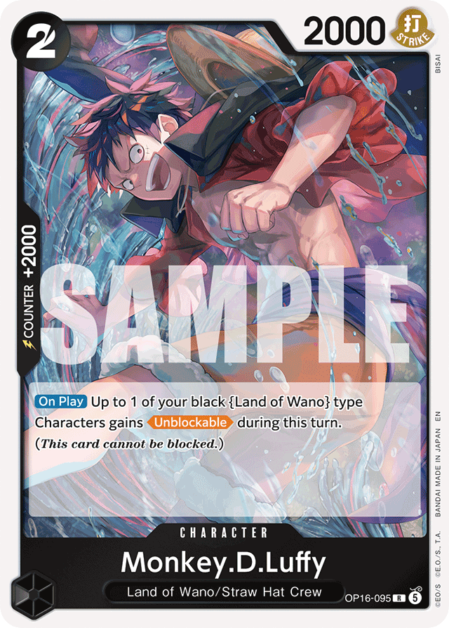 Monkey.D.Luffy OP16-095 card, The Time Of Battle