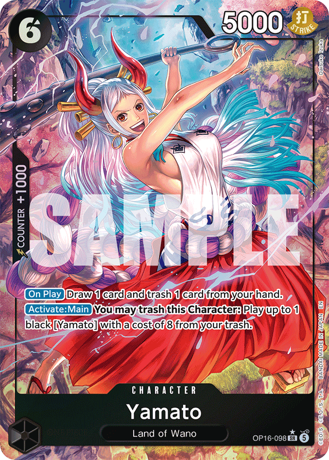 Yamato OP16-098 Alt Art card, The Time Of Battle
