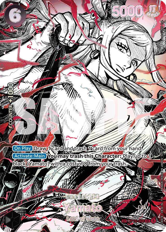 Yamato OP16-098 SP Alt Art card, The Time Of Battle
