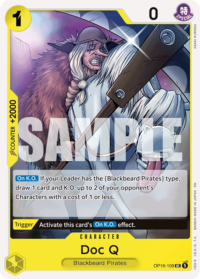 Doc Q OP16-109 card, The Time Of Battle