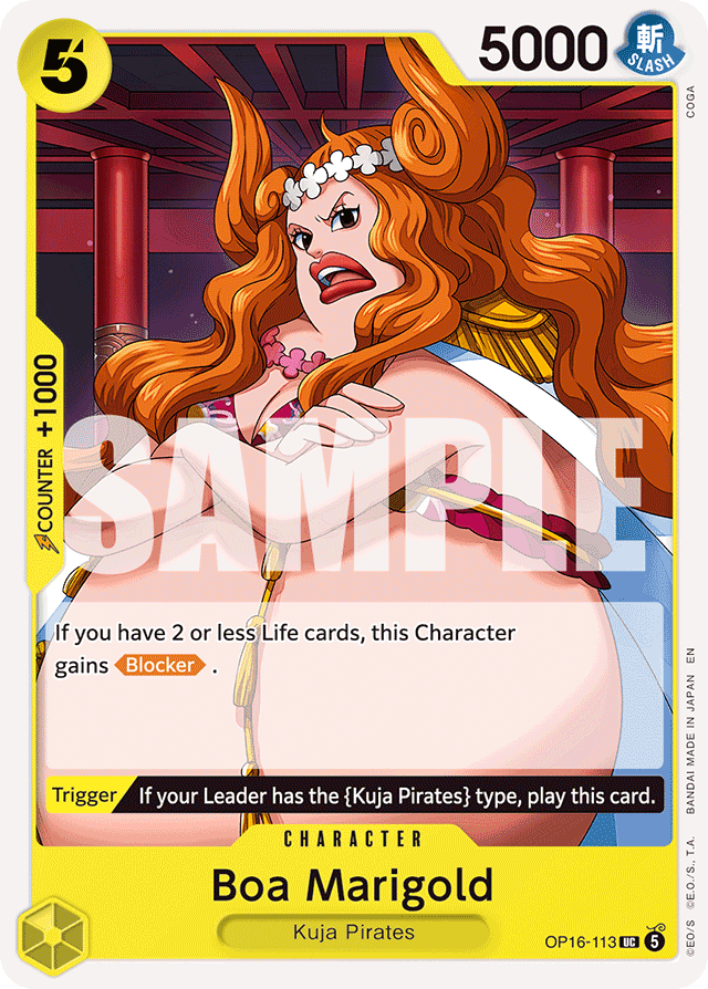 Boa Marigold OP16-113 card, The Time Of Battle