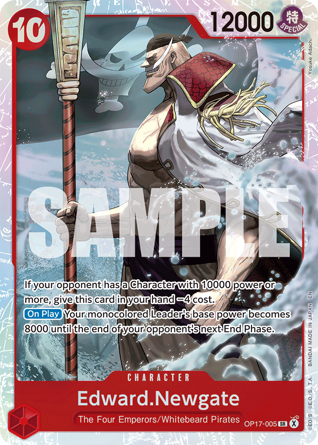 Edward.Newgate OP17-005 card, The World's Strongest Warriors