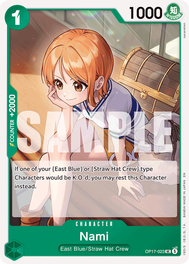 Nami OP17-023 card, The World's Strongest Warriors