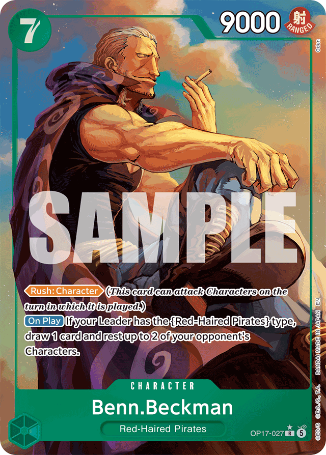 Benn.Beckman OP17-027 Alt Art card, The World's Strongest Warriors