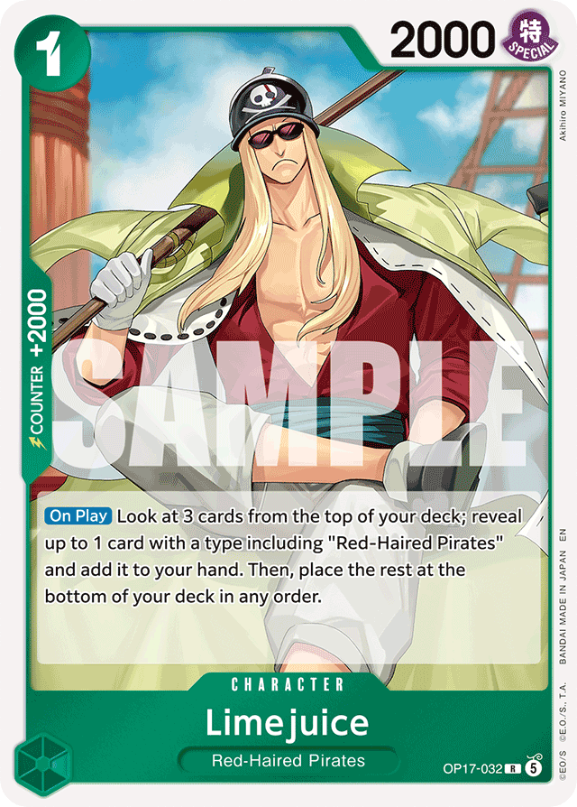 Limejuice OP17-032 card, The World's Strongest Warriors