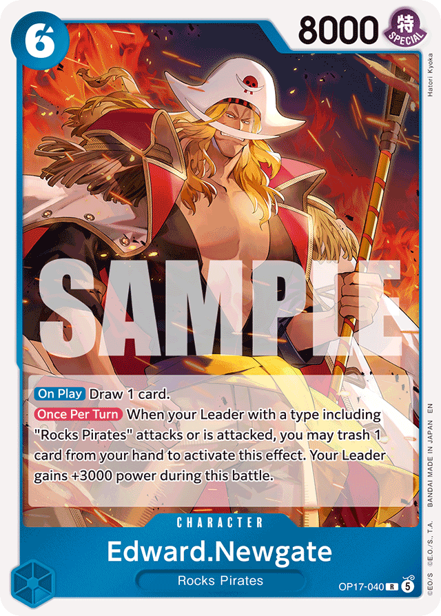 Edward.Newgate OP17-040 card, The World's Strongest Warriors