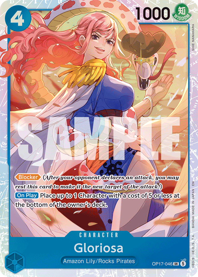 Gloriosa OP17-046 card, The World's Strongest Warriors