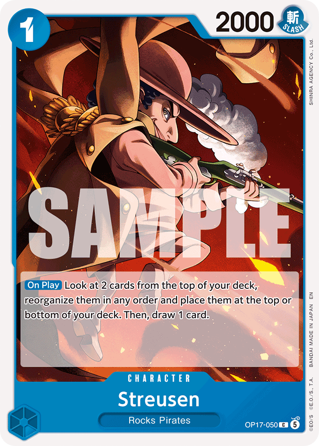 Streusen OP17-050 card, The World's Strongest Warriors