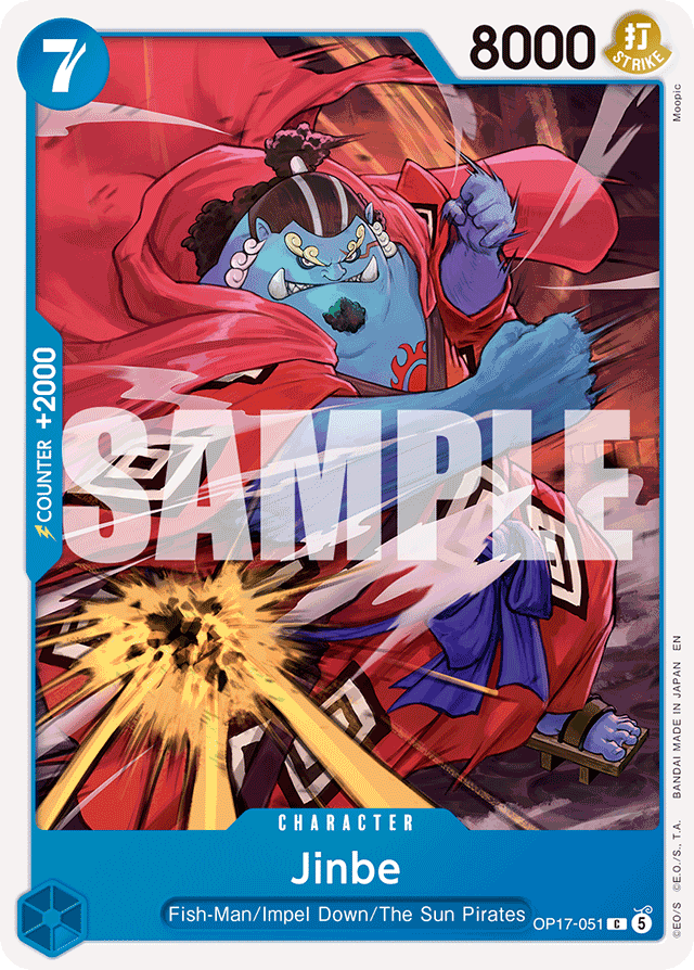 Jinbe OP17-051 card, The World's Strongest Warriors