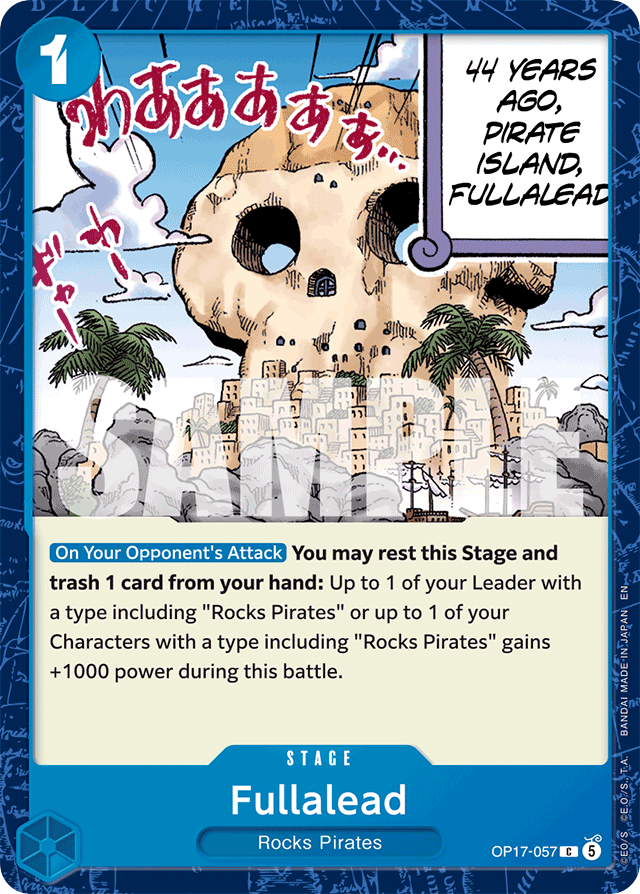 Fullalead OP17-057 card, The World's Strongest Warriors