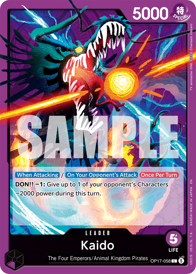 Kaido OP17-058 card, The World's Strongest Warriors