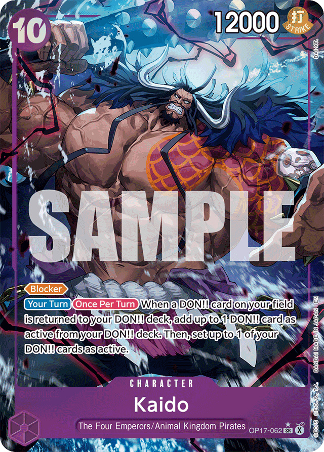 Kaido OP17-062 Alt Art card, The World's Strongest Warriors