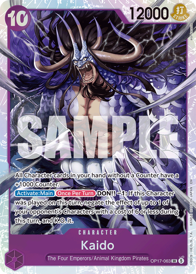 Kaido OP17-063 card, The World's Strongest Warriors