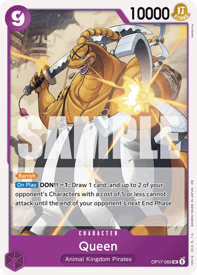 Queen OP17-065 card, The World's Strongest Warriors