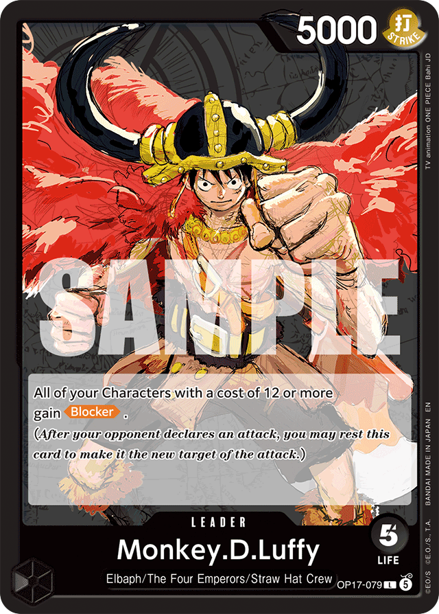 Monkey.D.Luffy OP17-079 card, The World's Strongest Warriors