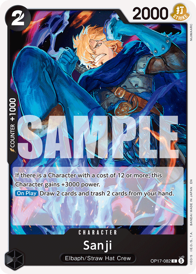 Sanji OP17-082 card, The World's Strongest Warriors