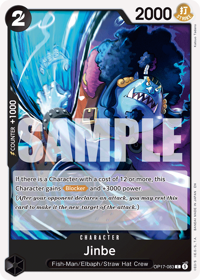 Jinbe OP17-083 card, The World's Strongest Warriors