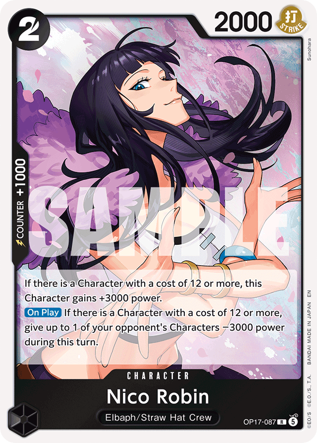 Nico Robin OP17-087 card, The World's Strongest Warriors