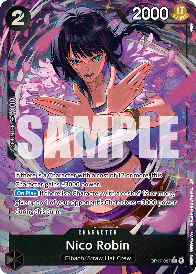 Nico Robin OP17-087 Alt Art card, The World's Strongest Warriors