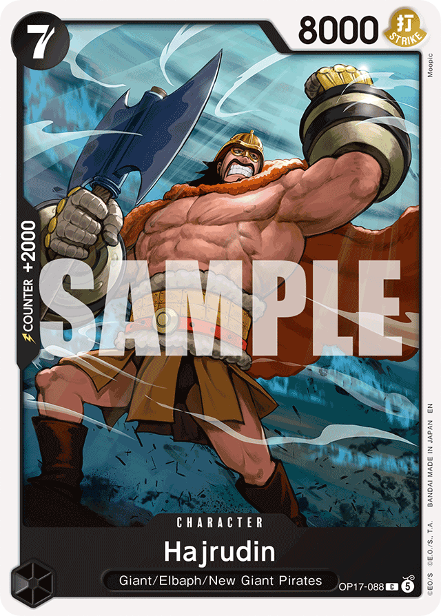Hajrudin OP17-088 card, The World's Strongest Warriors