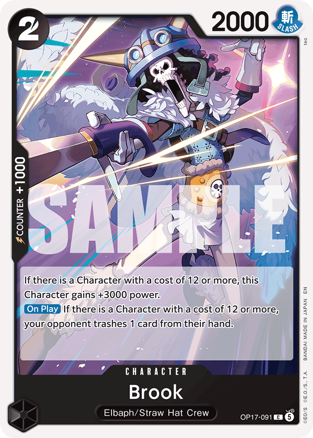 Brook OP17-091 card, The World's Strongest Warriors