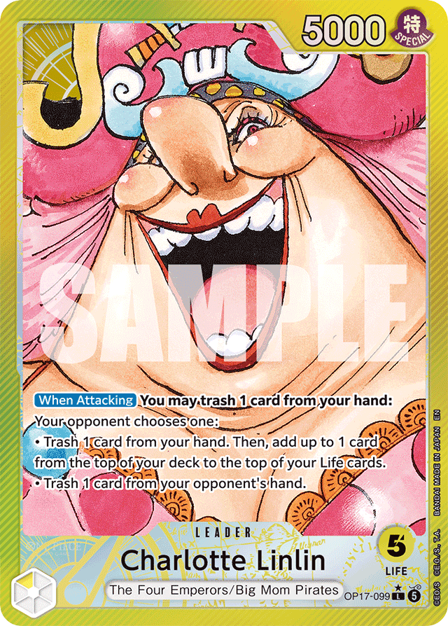 Charlotte Linlin OP17-099 Alt Art card, The World's Strongest Warriors