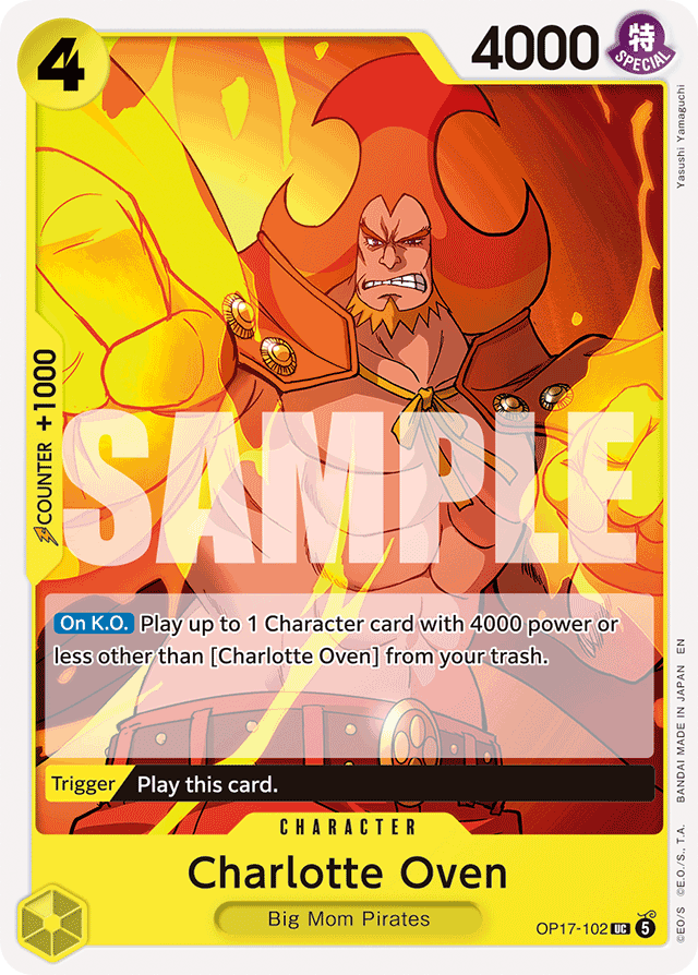 Charlotte Oven OP17-102 card, The World's Strongest Warriors