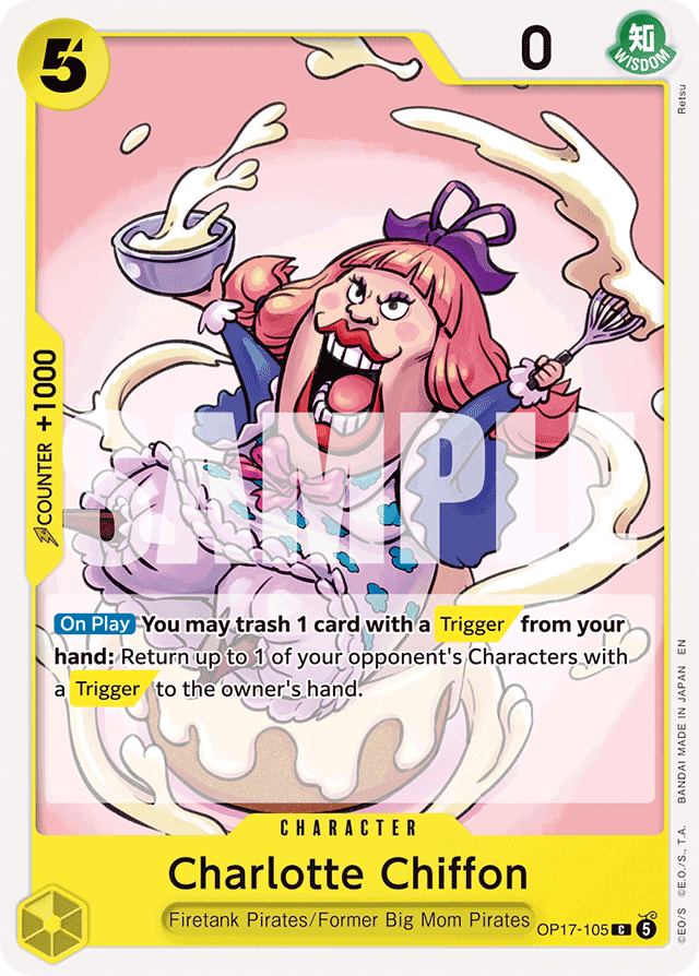 Charlotte Chiffon OP17-105 card, The World's Strongest Warriors