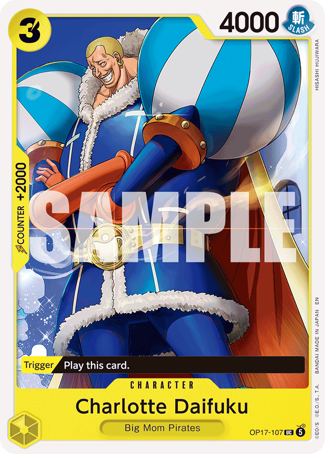 Charlotte Daifuku OP17-107 card, The World's Strongest Warriors
