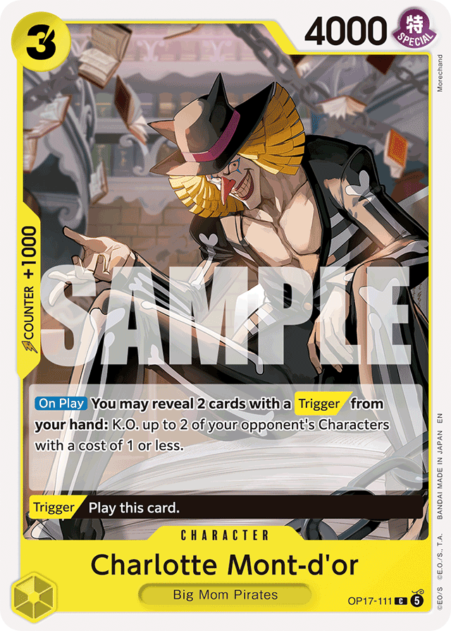 Charlotte Mont-d'or OP17-111 card, The World's Strongest Warriors