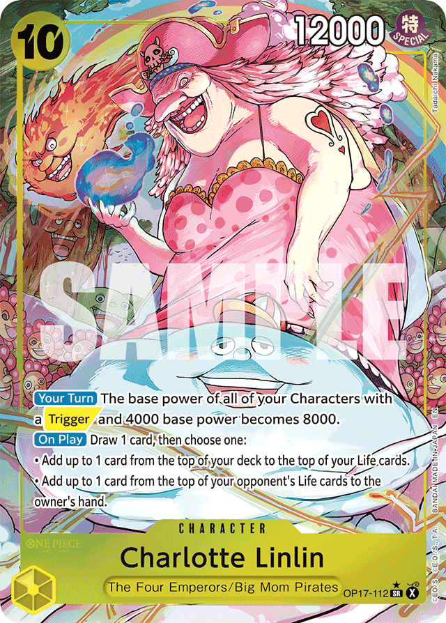 Charlotte Linlin OP17-112 Alt Art card, The World's Strongest Warriors
