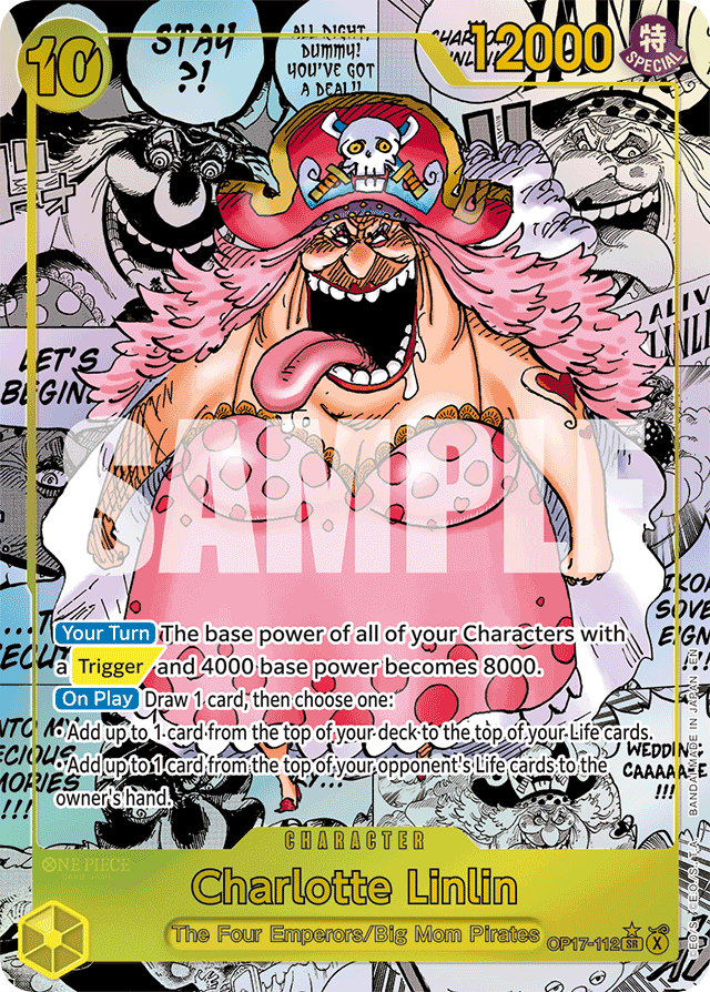 Charlotte Linlin OP17-112 Manga Alt Art card, The World's Strongest Warriors