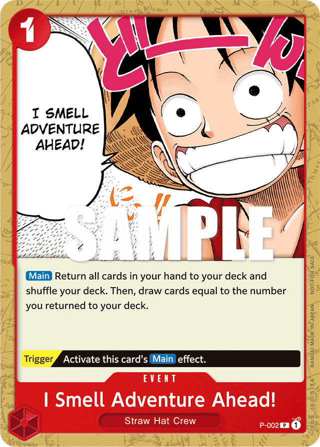 I Smell Adventure Ahead! P-002 card, Promos