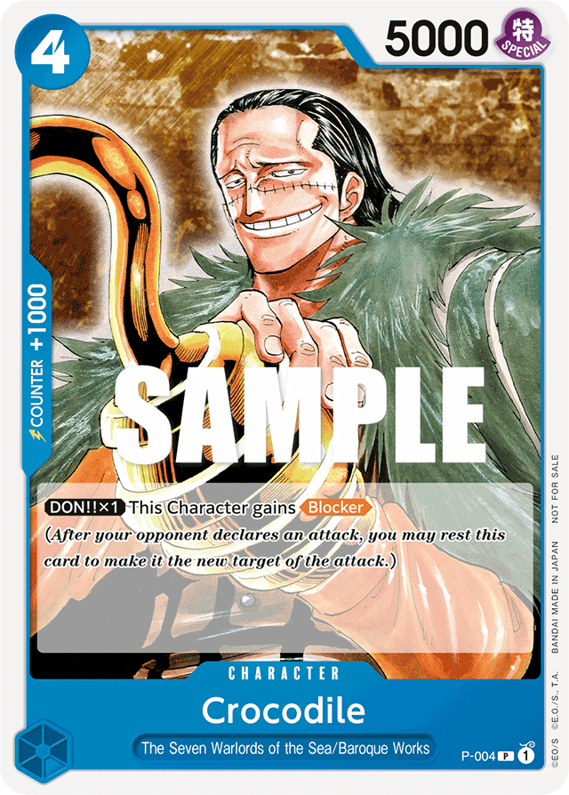 Crocodile P-004 card, Promos