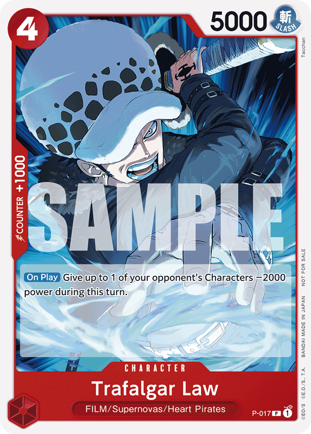Trafalgar Law P-017 Alt Art card, Promos