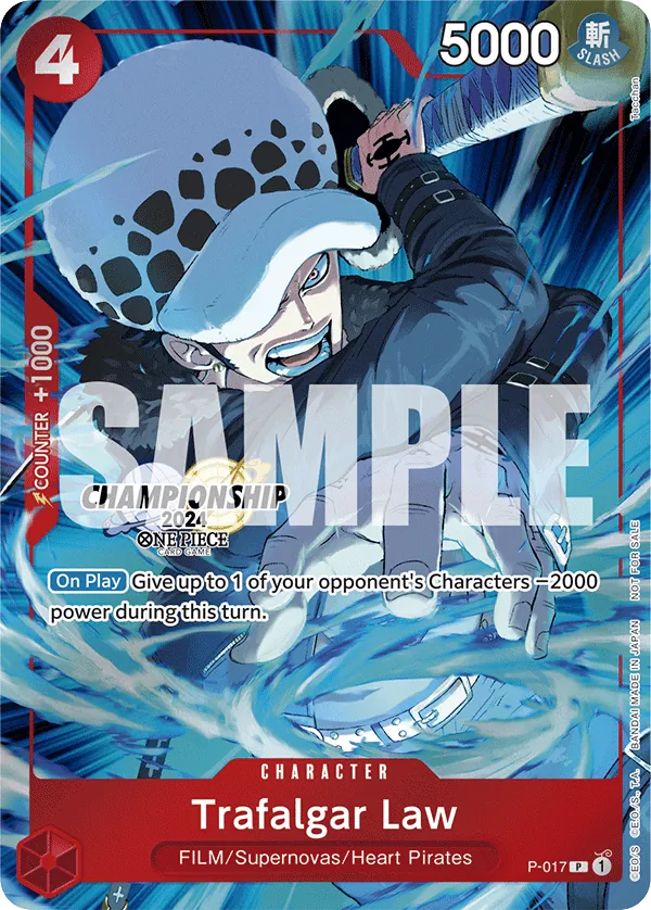 Trafalgar Law P-017 Championship Stamp card, Promos