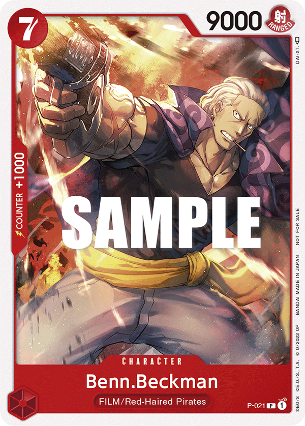 Benn.Beckman P-021 card, Promos