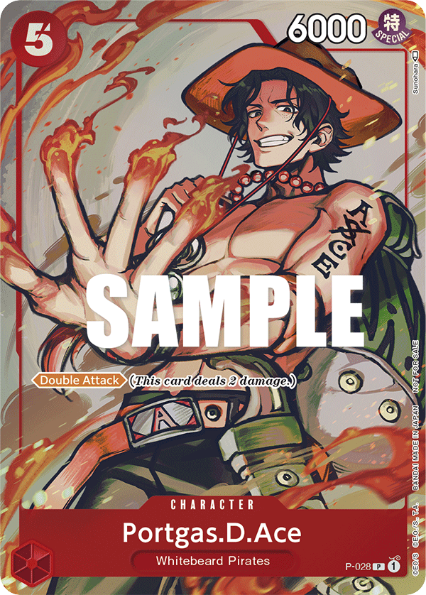 Portgas.D.Ace P-028 card, Promos