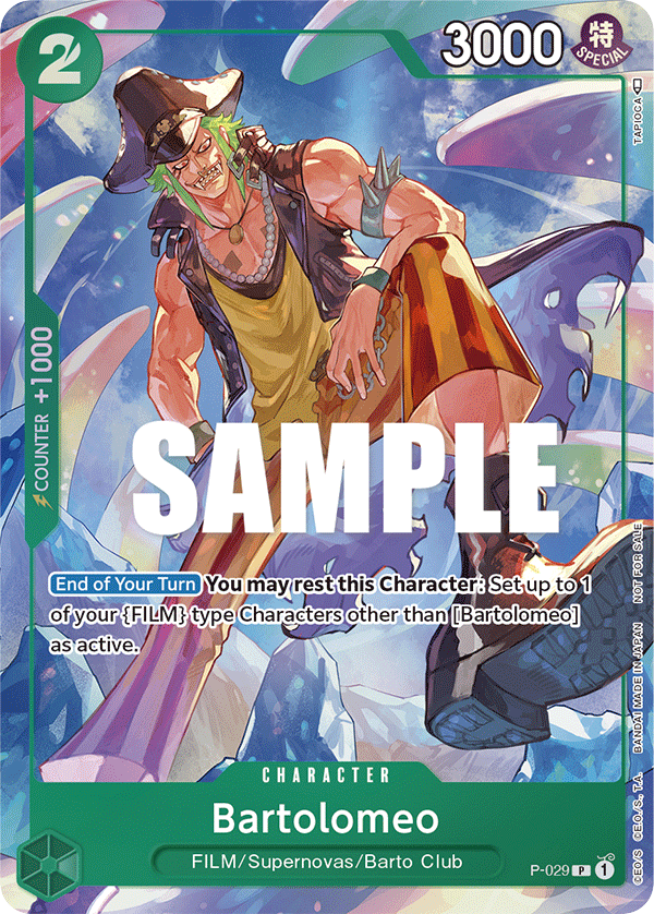 Bartolomeo P-029 card, Promos