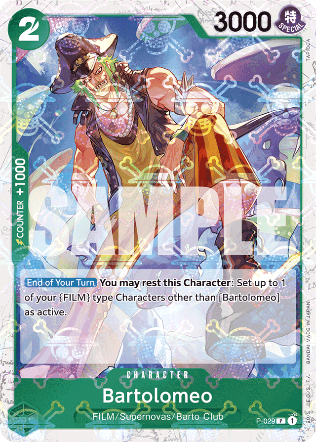Bartolomeo P-029 Jolly Roger Foil card, Promos