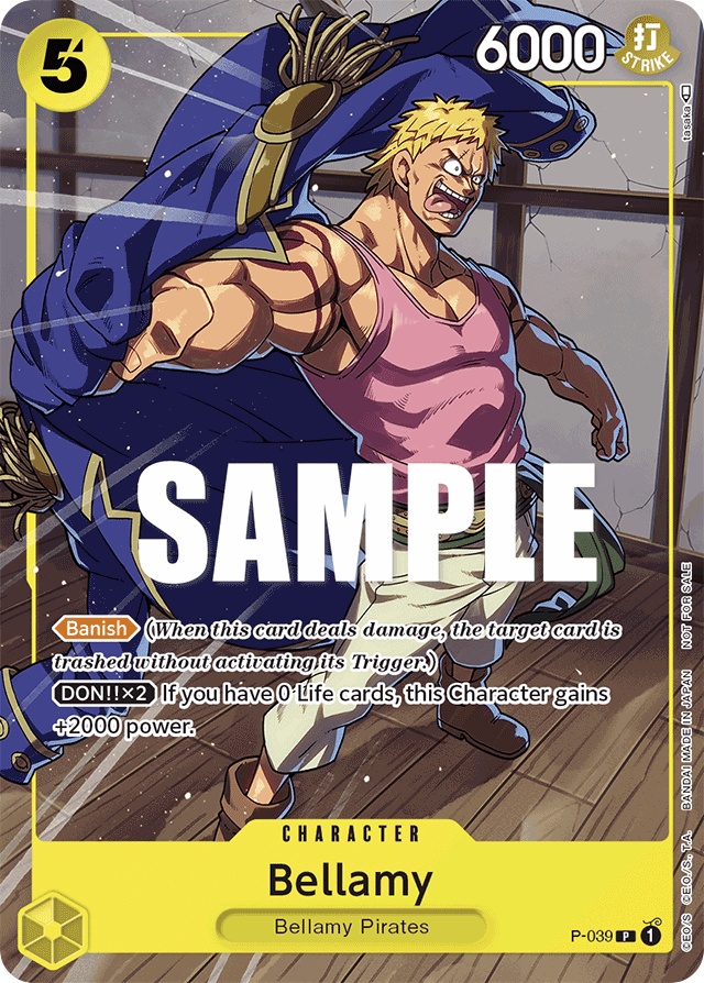 Bellamy P-039 card, Promos