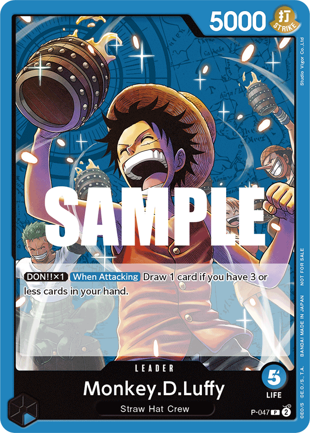 Monkey.D.Luffy P-047 card, Promos