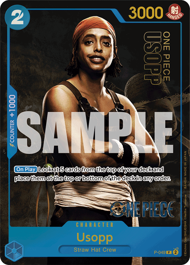 Usopp P-049 Live Actionfoil card, Promos