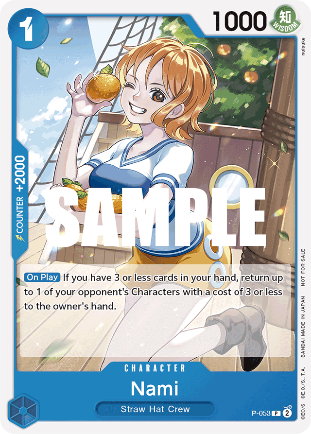 Nami P-053 card, Promos